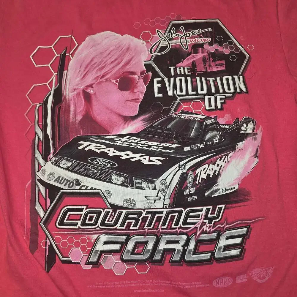 Courtney Force John Force Racing The Evolution Of Funny Car Drag Racing Shirt